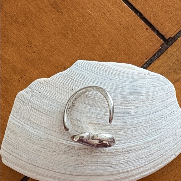 Tiffany & Co. Open Heart Ring Elsa Peretti Sterling Silver 925 Size 6 VGUC - Picture 9 of 10